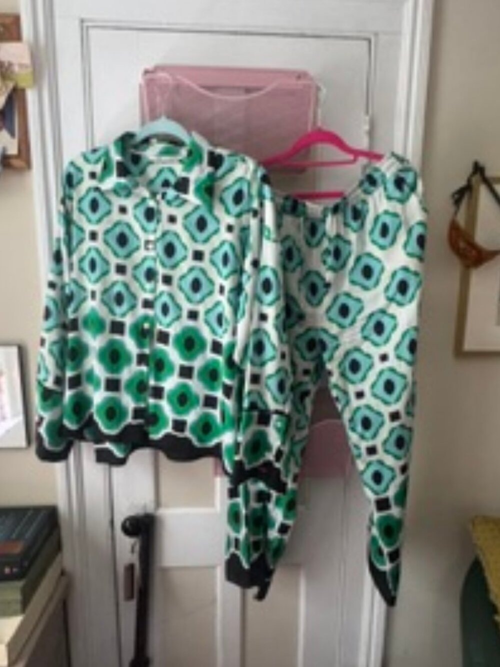 Title: Zara 2-Piece Printed Set | Shirt (XL) & Elastic Pants (XXL) | Wear Togeth